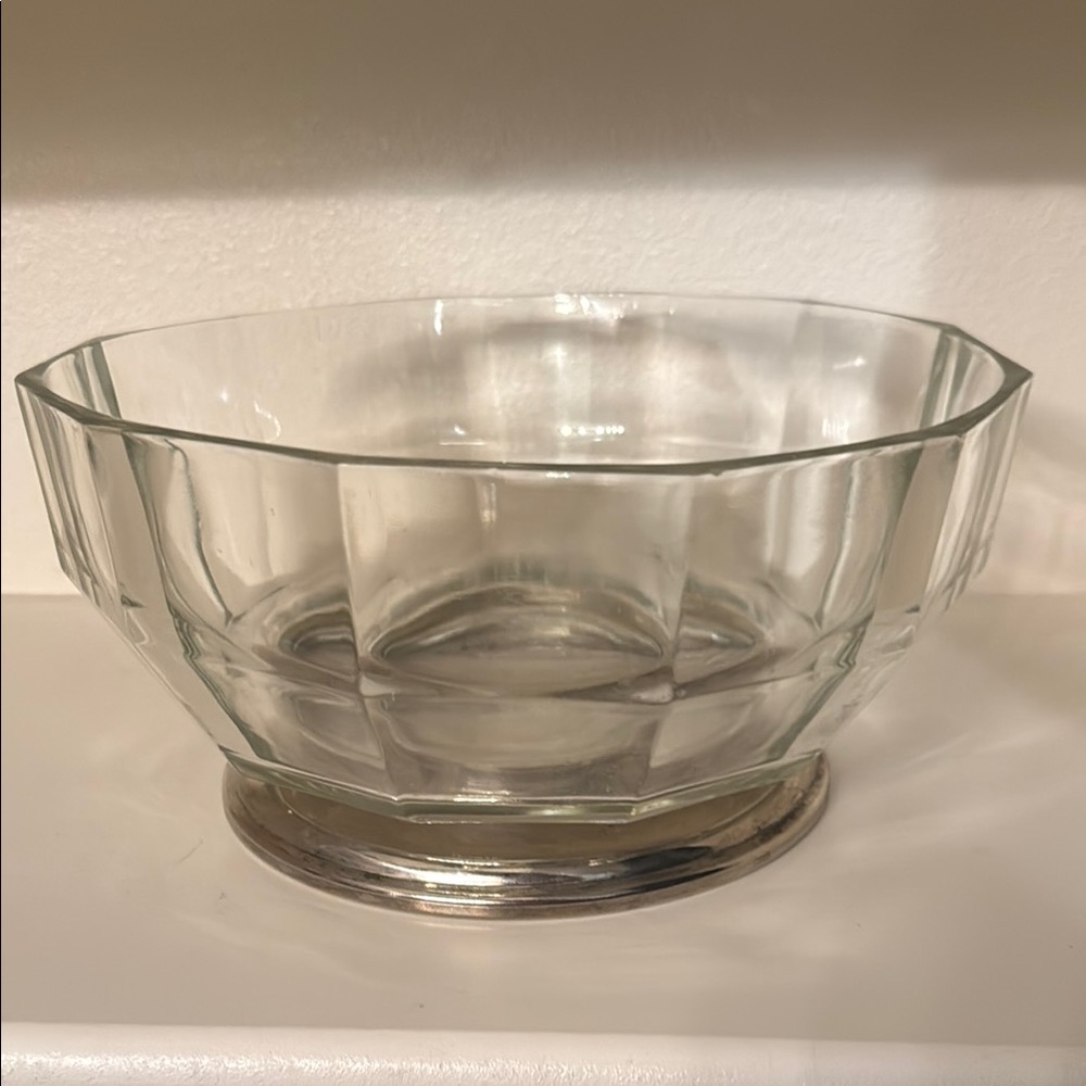 Source Unknown Gray and Silver Dinnerware Bowl